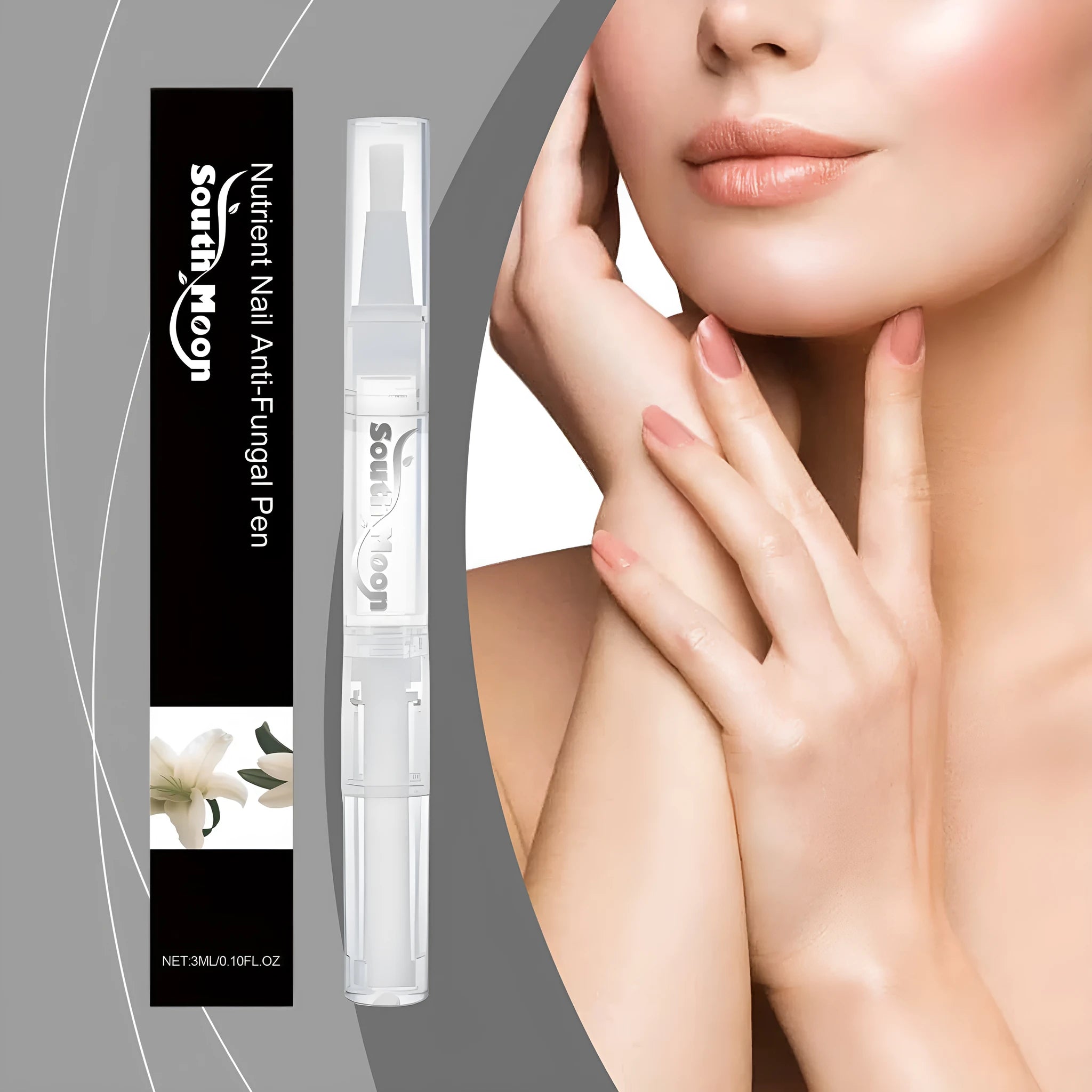 3ml nail care pen with ginger and tea tree for dry cuticles and nails