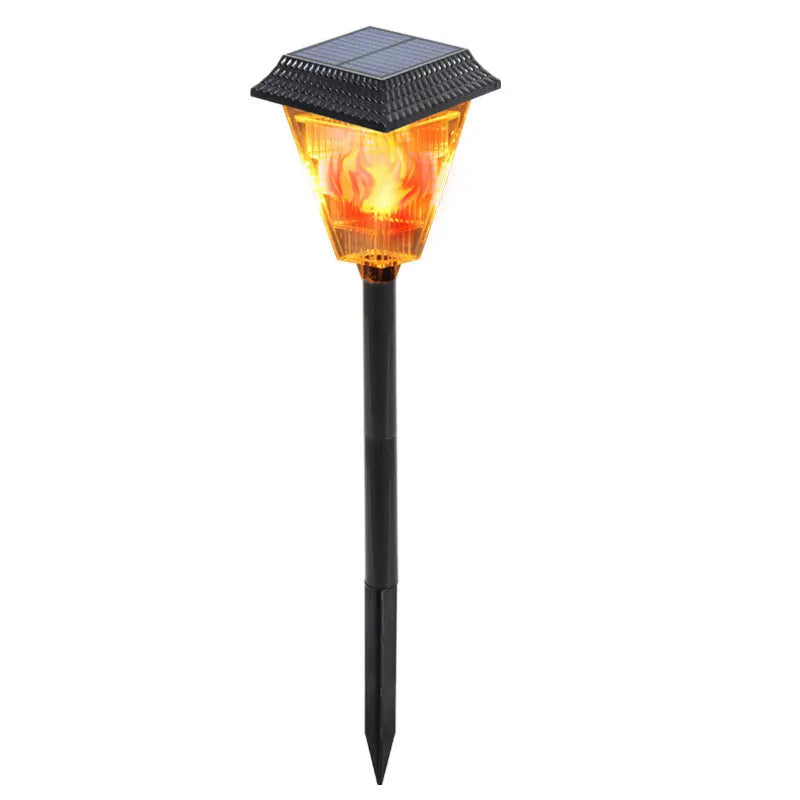 Solar garden light TS-S5103 with 12 LED and six colour modes in an outdoor garden setting