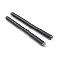 Gym equipment handle accessory with bearing ring, steel pipe and stainless steel construction, black EVA sponge grip, 980mm length