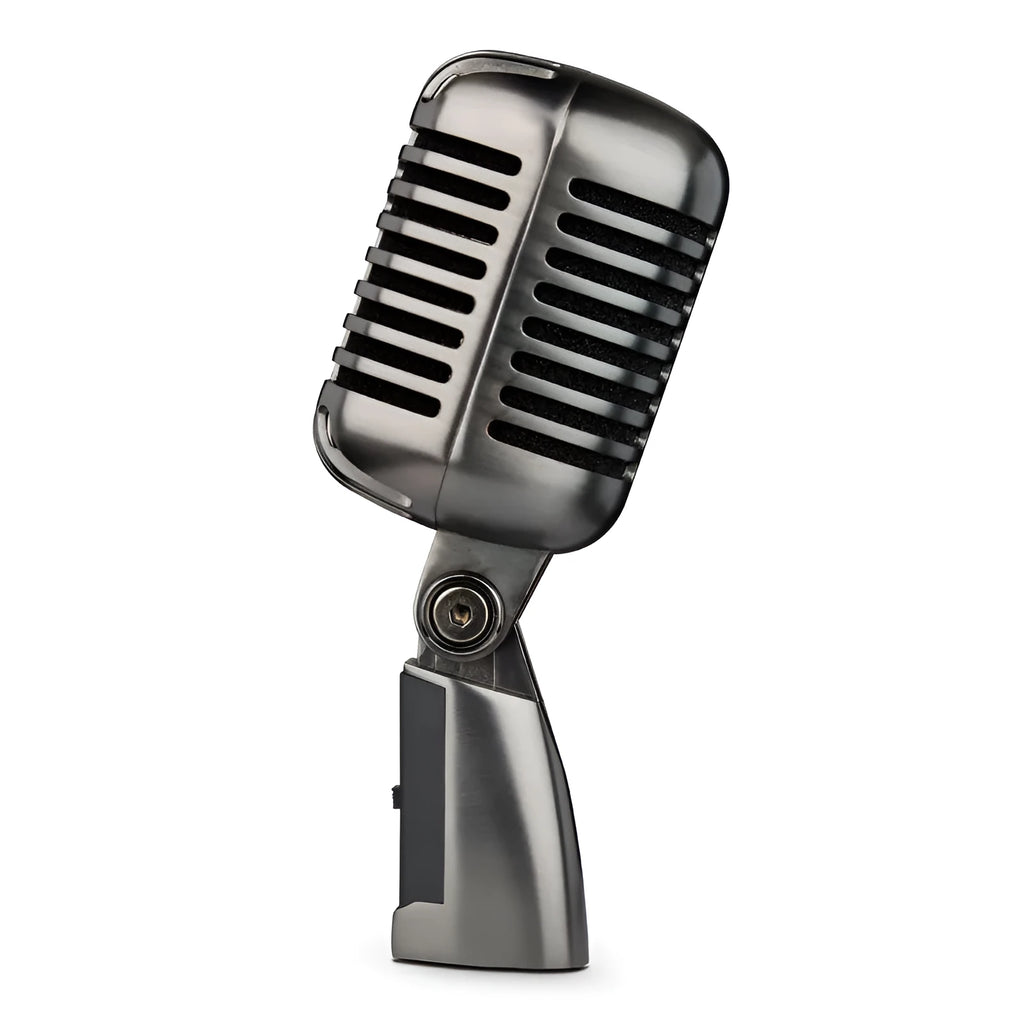 Retro-style wireless condenser microphone with cardioid pattern for vocal recording and K-song