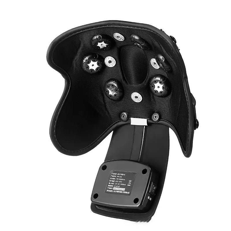 Knee massager with infrared heat warming, adjustable temperature control, knee pads and shoulder pads
