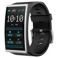 Bluetooth blood pressure sports watch with 1.91 inch screen and silicone wristband in Black colour option