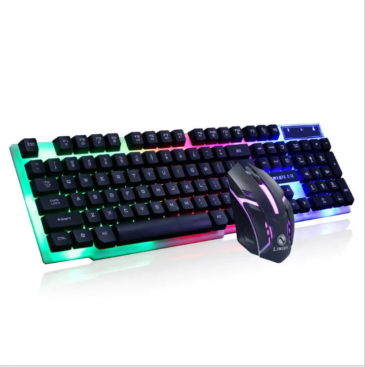 Limei GTX300 gaming keyboard and mouse set with backlight function and USB connection for desktop computers