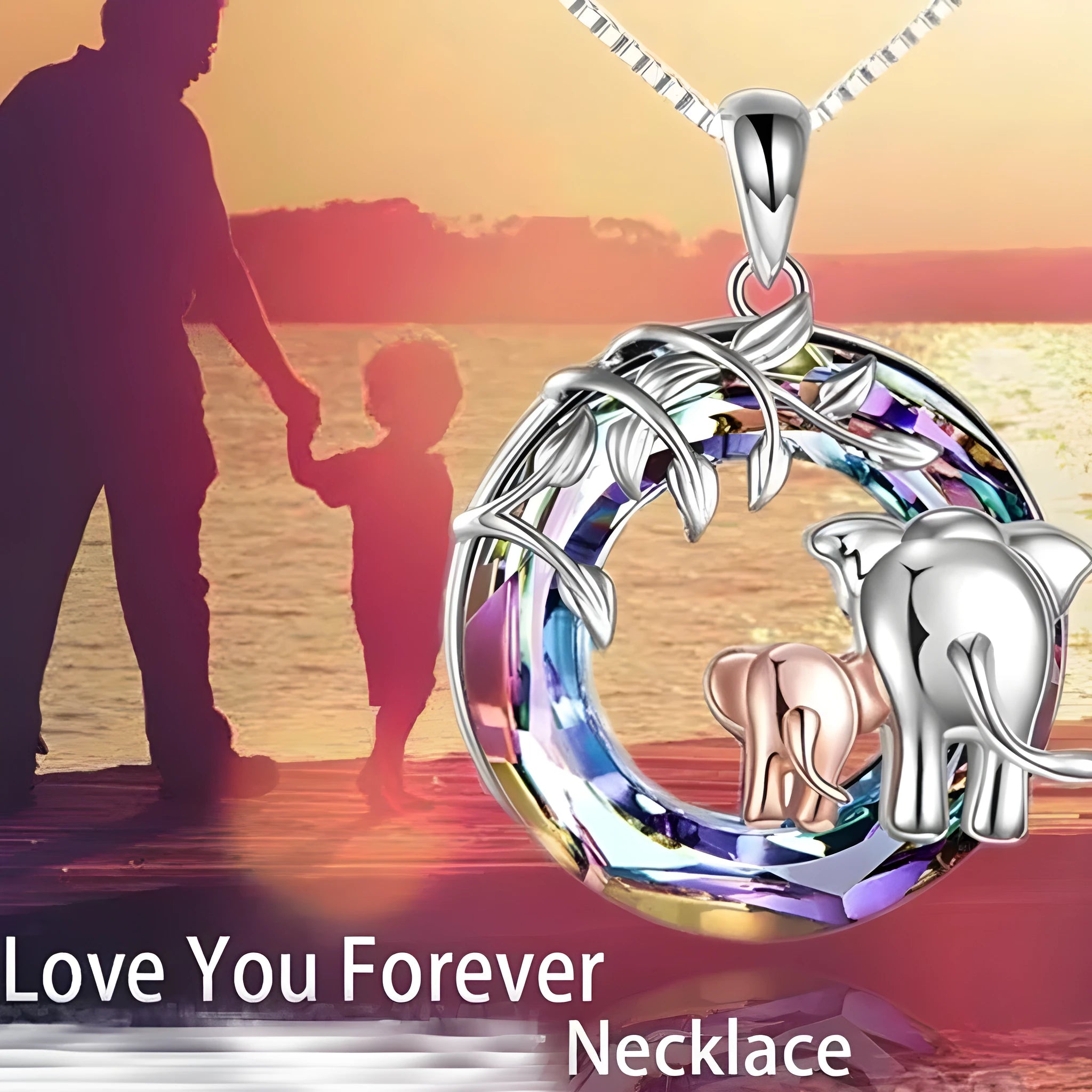 Simple cute animal-shaped women's necklace in platinum colour with adjustable chain