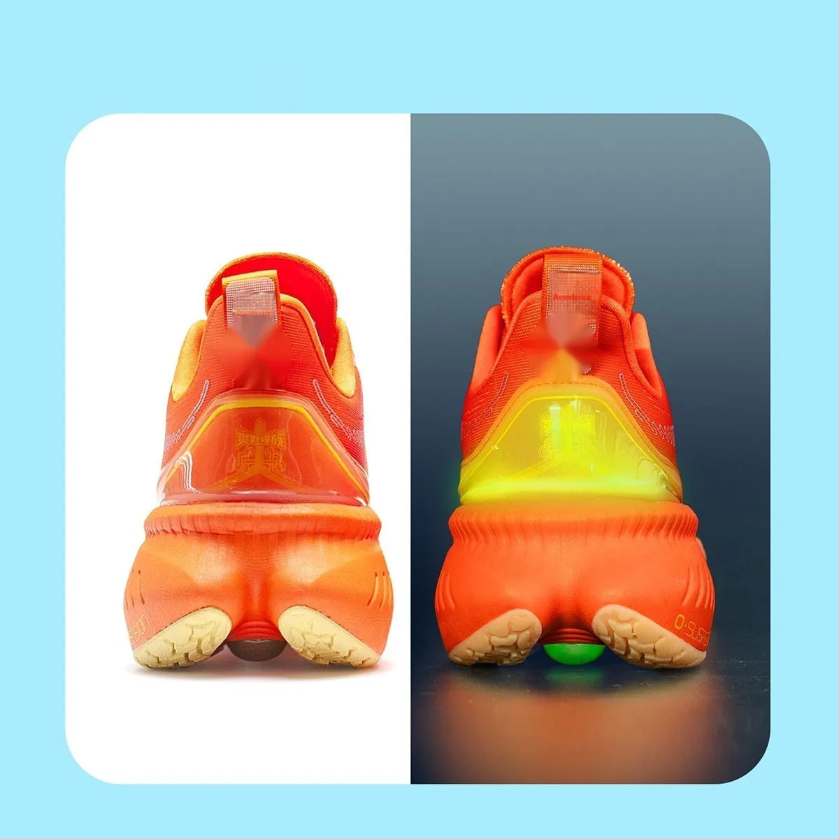 Low-top running shoes in multiple colours with PU mesh upper, rubber sole, and reflective details.