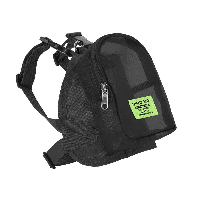 Breathable polyester dog backpack portable storage bag in multiple colours