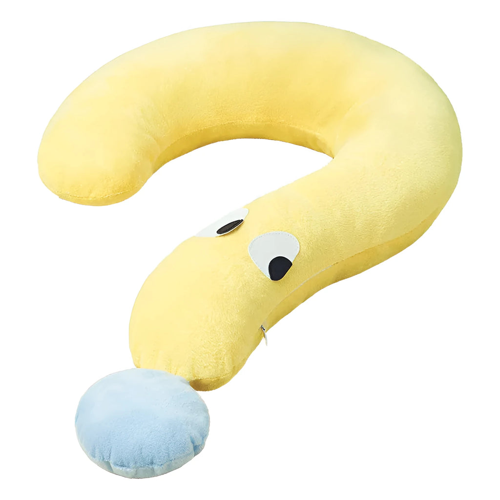 Blue and yellow rectangular pet pillow for dogs and cats, measuring 62cm by 39cm.
