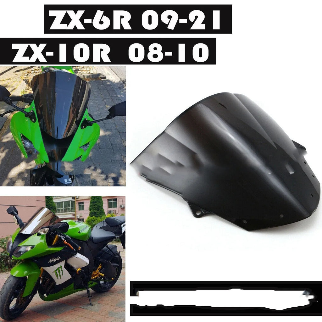 Blue tint motorcycle windscreen for Kawasaki ZX-6R 636 2009-2016 models