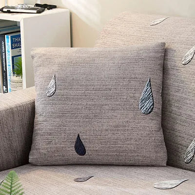 Super stretchable geometric abstract pattern sofa slipcover on three-seater sofa 190-230cm