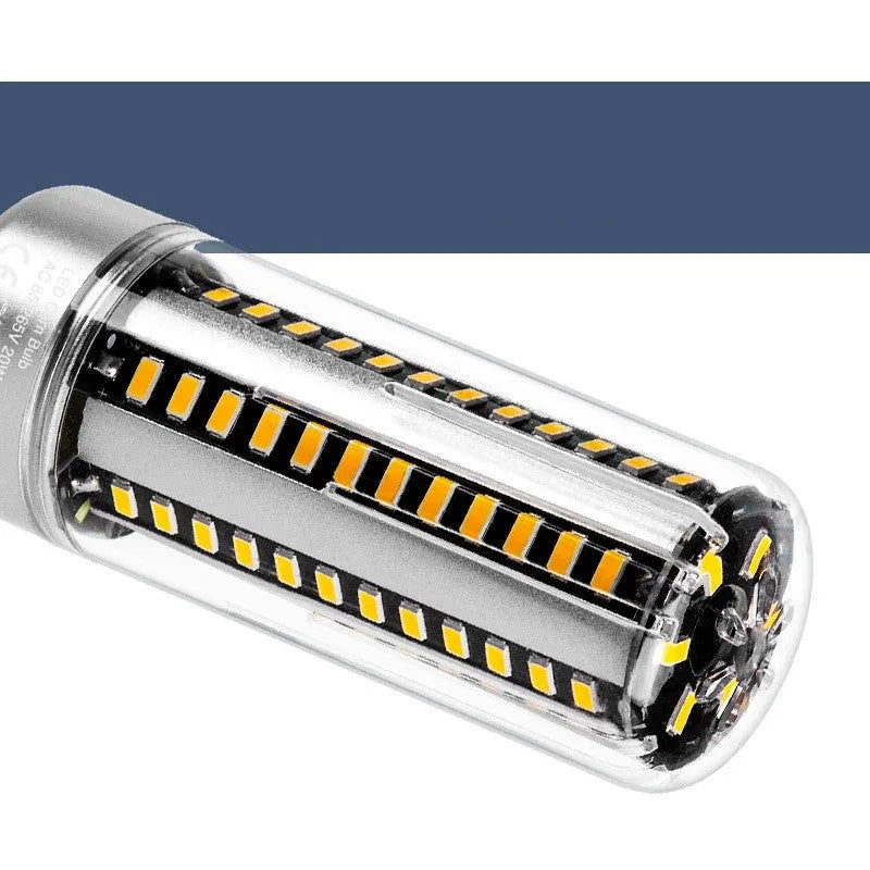 25W LED corn lamp with 2080 lumens, aluminium heat dissipation, E27 base, white colour temperature