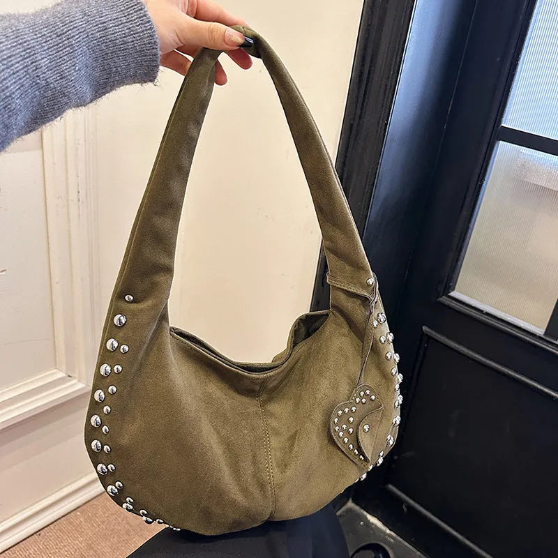 Soft plush retro tote handbag in multiple colour options with strapless underarm design