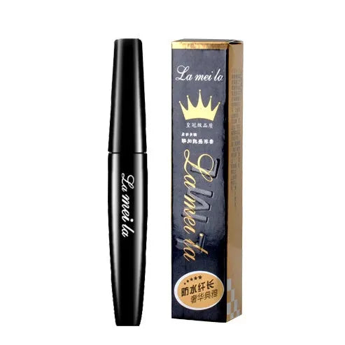 Thick waterproof mascara in black with intense colour and smudge-proof long-lasting formula
