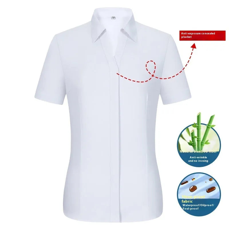 Men's bamboo fibre business shirt in slim fit with square collar, available in solid colours