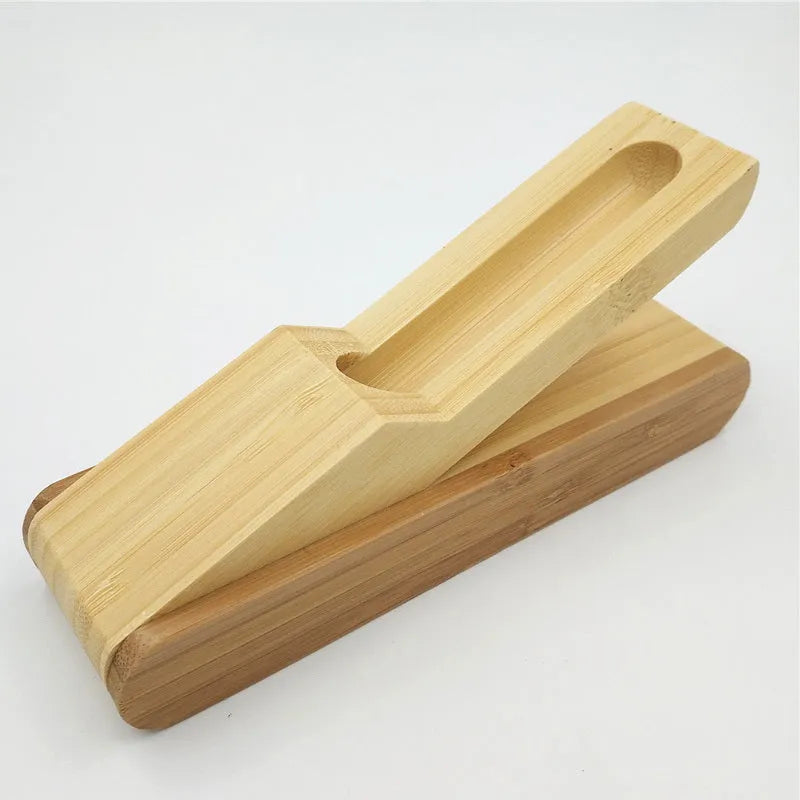 Bamboo signature pen set with ballpoint refill and pen case in true colour finish