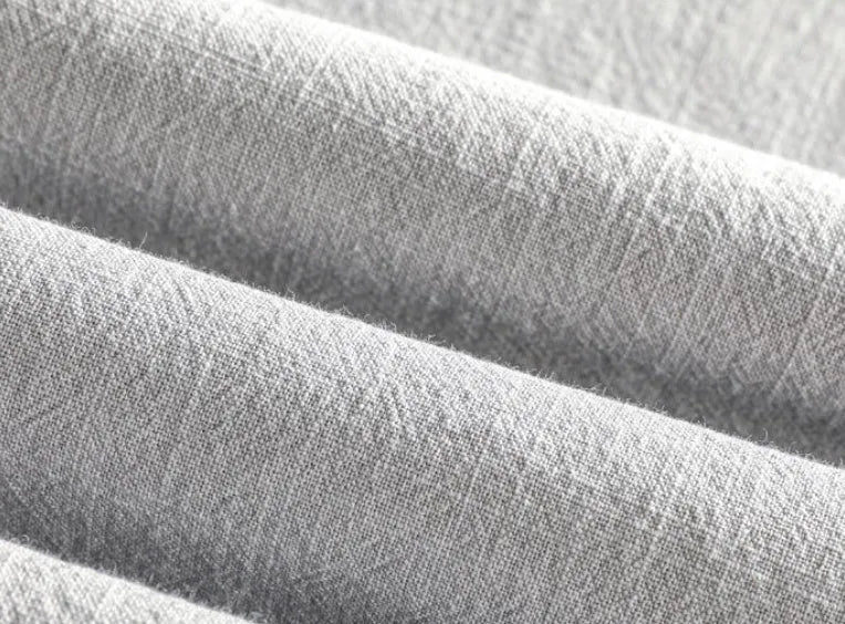 Men's casual cotton linen shirt in loose fit design for leisure wear