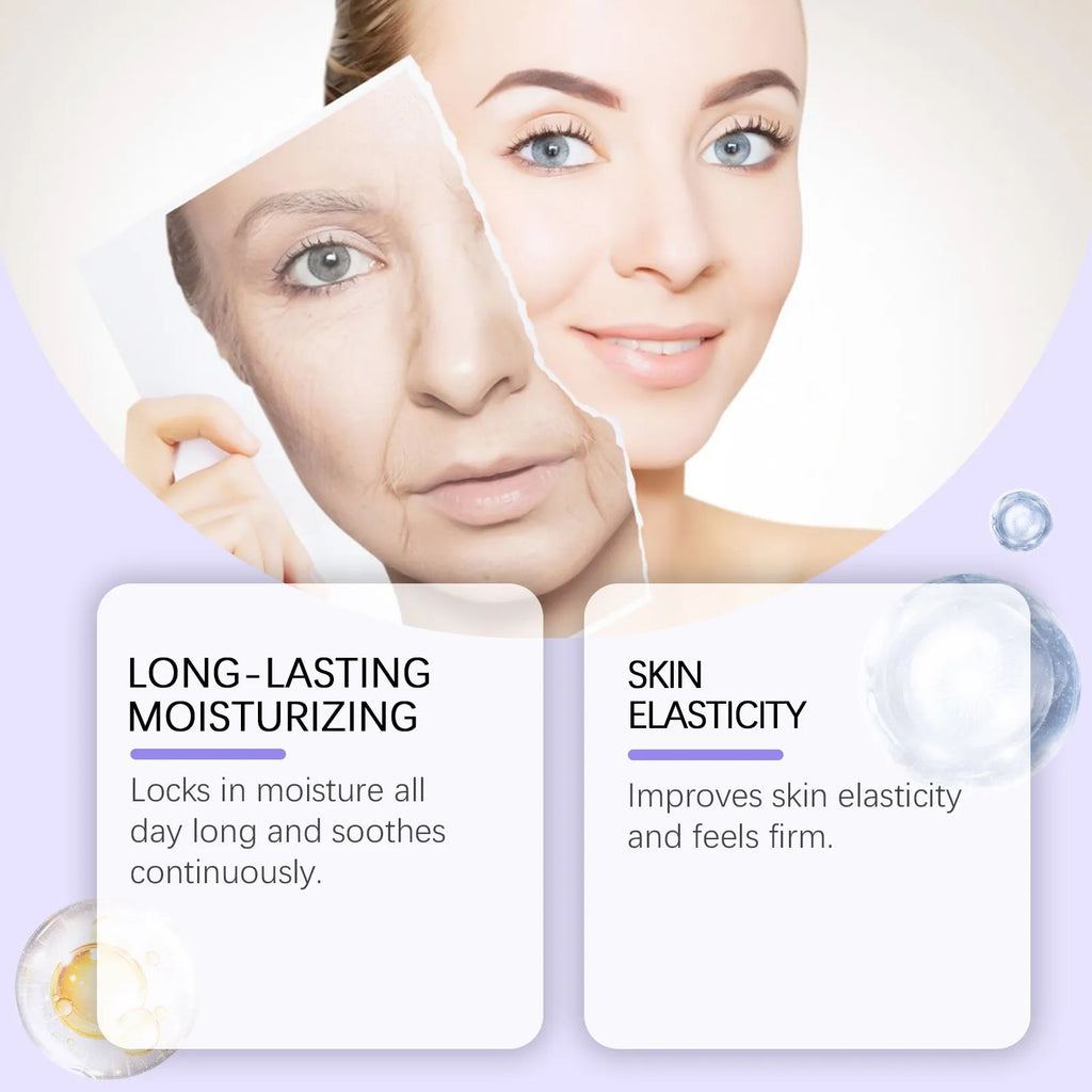30g jar of moisturizing neck cream with retinol ceramides and peptides for daily skin care