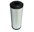Donaldson 1027 straight head air filter showing pleated element with wood pulp filter paper and mesh.