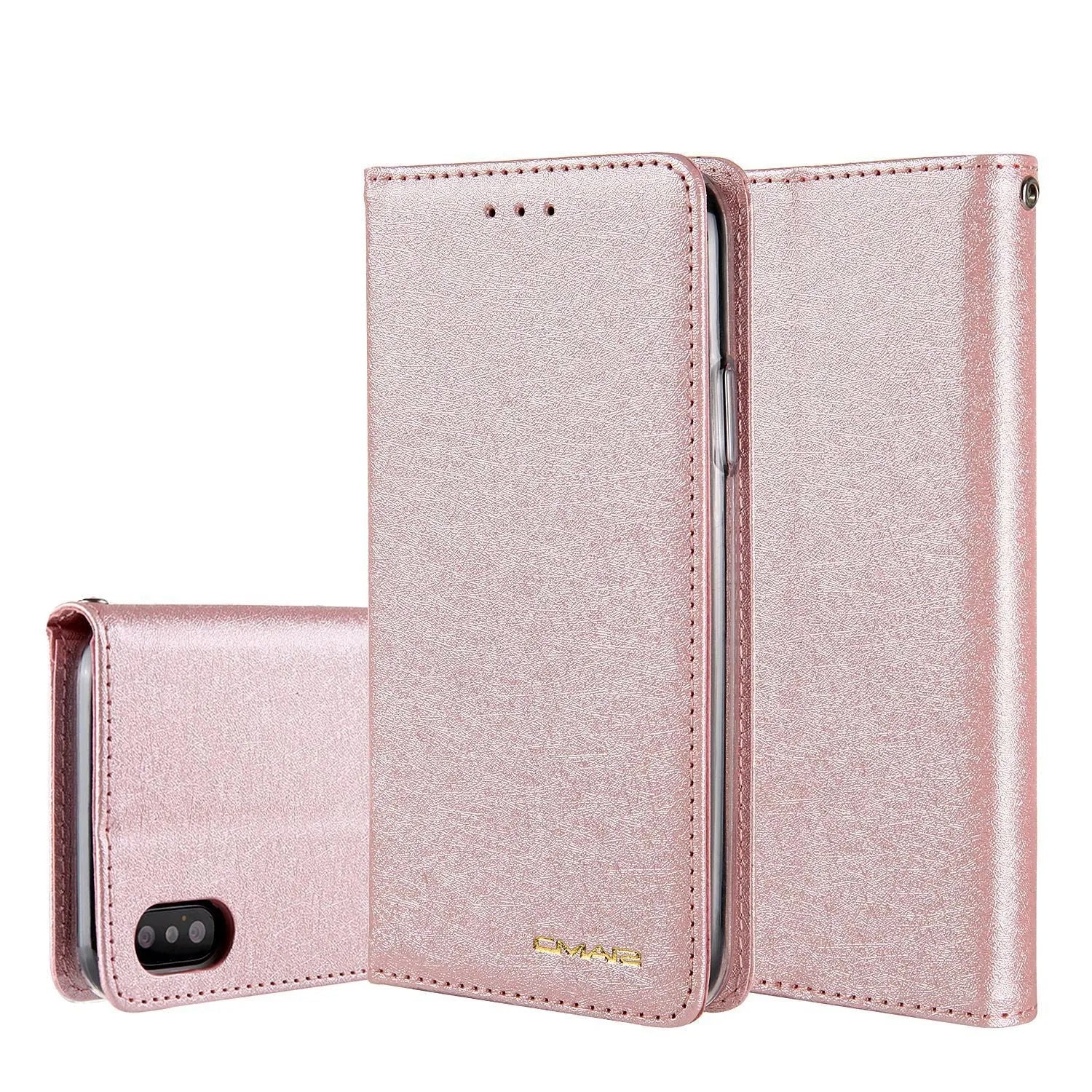Flip phone case for Apple iPhone 6 to 11 Pro Max, PU leather card wallet, black colour, flip open