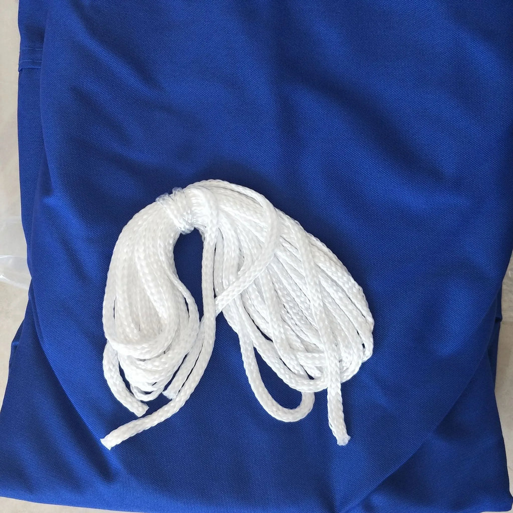 Blue curved square polyester waterproof shade sail, 3x4m for garden patio use