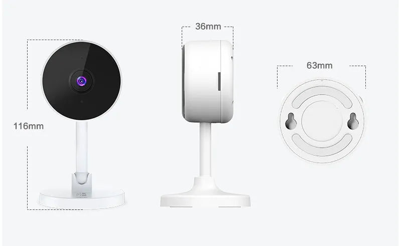 White FLASH FISH WiFi security camera with 1080p HD resolution and gun-style design