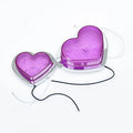 Heart-shaped 12V LED auto sidelight for fender mounting in multiple colour options