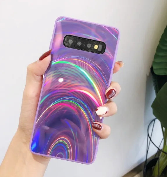 Marble shockproof silicone phone case for Samsung, TPU PC acrylic, soft edge full cover, anti-fingerprint, black colour