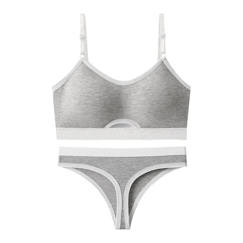 Sports underwear vest with moulded cups and contrast back design in multiple colour options