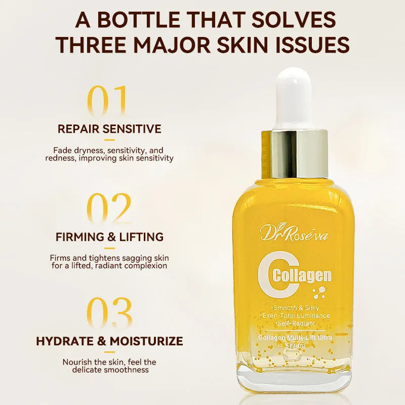DR.ROSEVA Collagen Multi-Lift Ultra Serum 142g bottle on white background