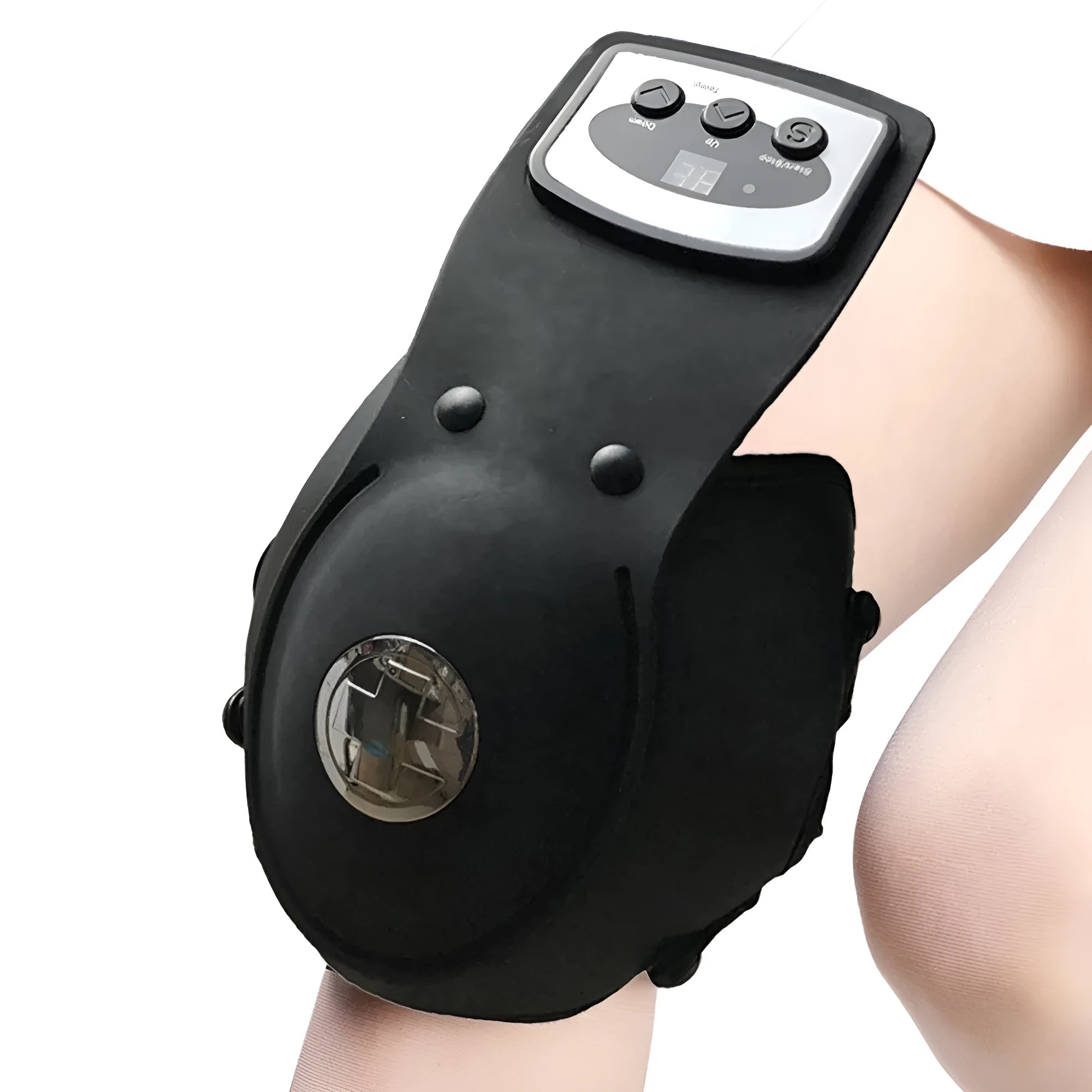 Knee massager with infrared heat warming, adjustable temperature control, knee pads and shoulder pads