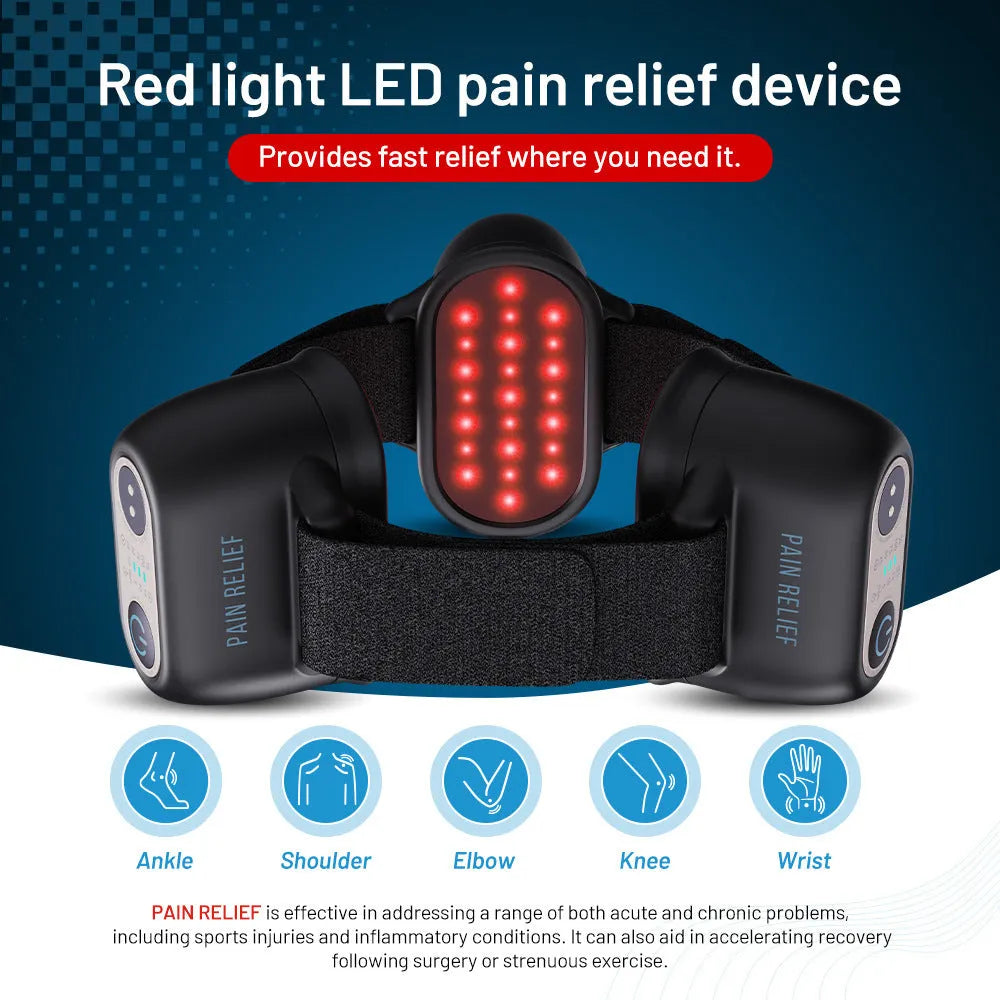 Black Joint Shoulder Pad Pain Physiotherapy Instrument with adjustable strap and three gear settings