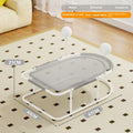 Breathable fabric cat kennel with bracket frame in gray yellow or linen style for indoor pet sleeping