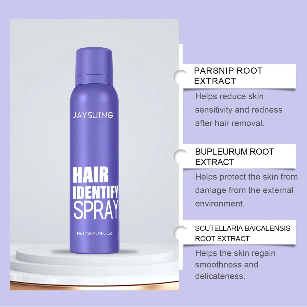 Portable home non irritating hair removal spray set 120ml with plant extracts