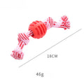 Blue dog chew toy with rope construction for dental cleaning and moderate chewing