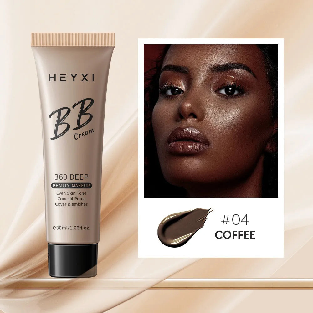 Waterproof BB cream in four shade colours 01 02 03 04 for universal skin types