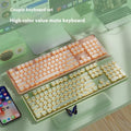 Prewalker V3 keyboard and mouse suit in retro green colour with mechanical feel keys