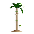 Vertical cat climbing frame with hemp rope scratcher and canna coloured chamfered column.