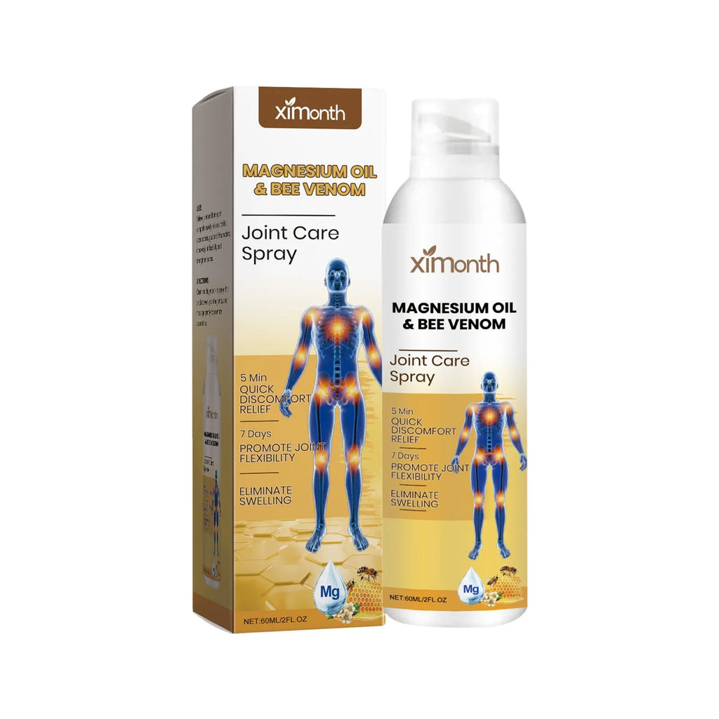 Joint care spray 60ml bottle with menthol coconut oil and bee venom