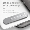Aluminium alloy adjustable laptop side mount screen holder for tablet and phone in silver finish