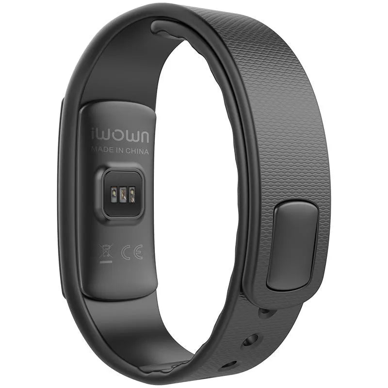 I6 smart sports fitness tracker bracelet with colour screen on a wrist.