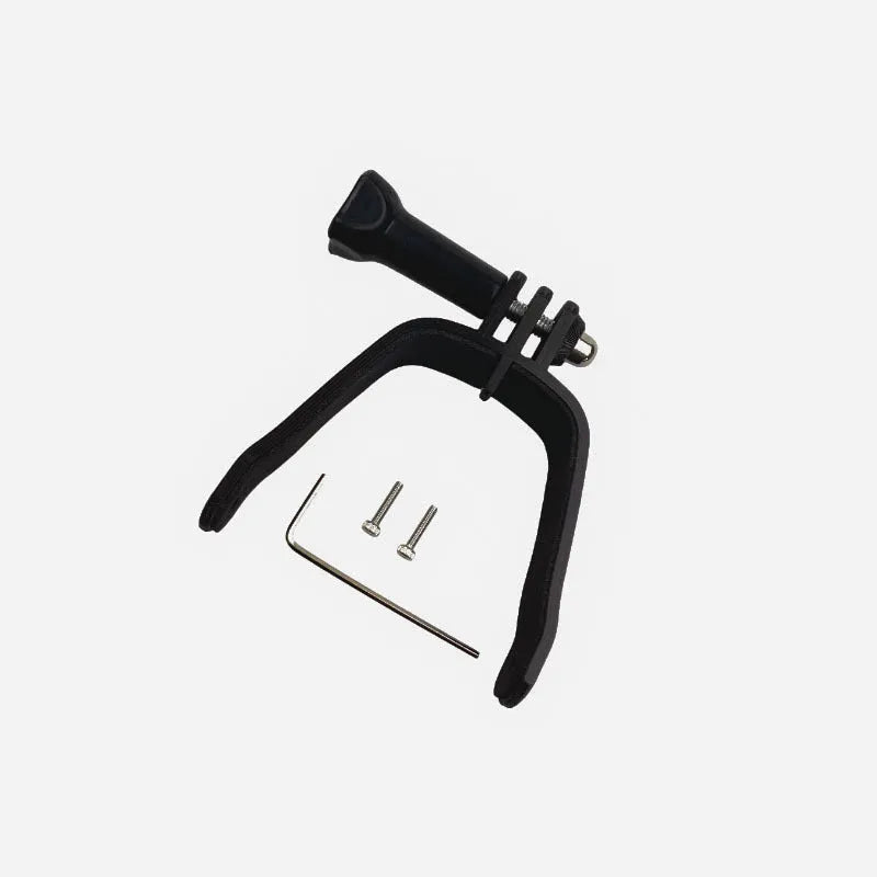 3D printed FPV drone camera expansion bracket with GoPro mount and protective sponge