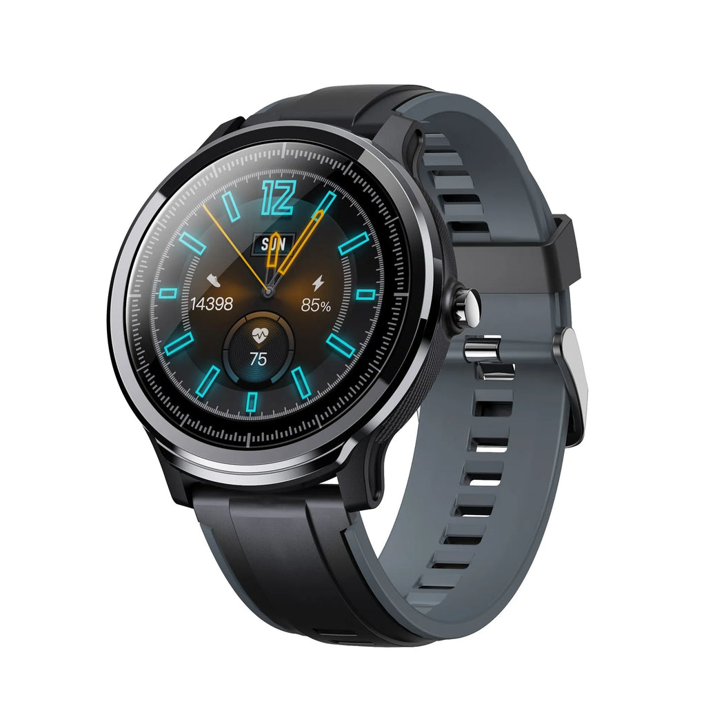 Kospet PROBE 1.3 inch touch screen smart watch with silicone strap in green