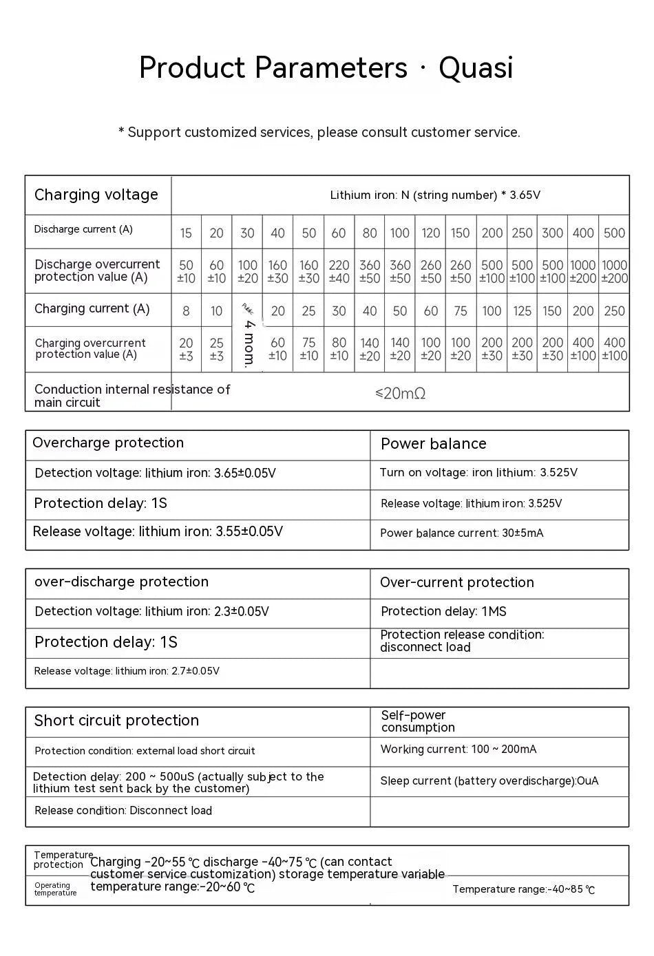 Dali lithium iron phosphate battery protection board for 4-cell 12V packs with balancing circuitry