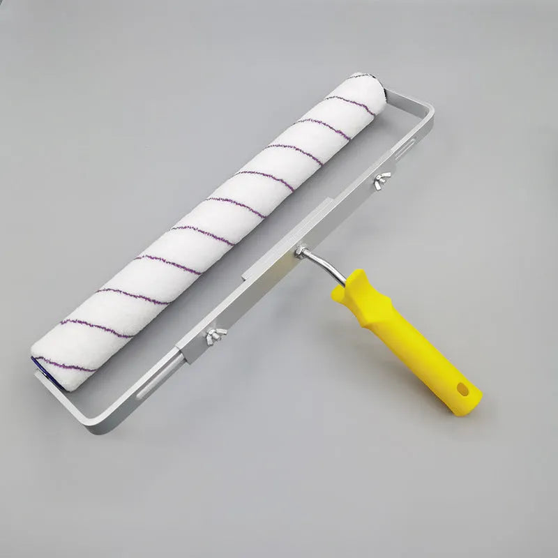 18-inch paint roller set with long, medium, and short hair brush heads and engineering plastics barrel