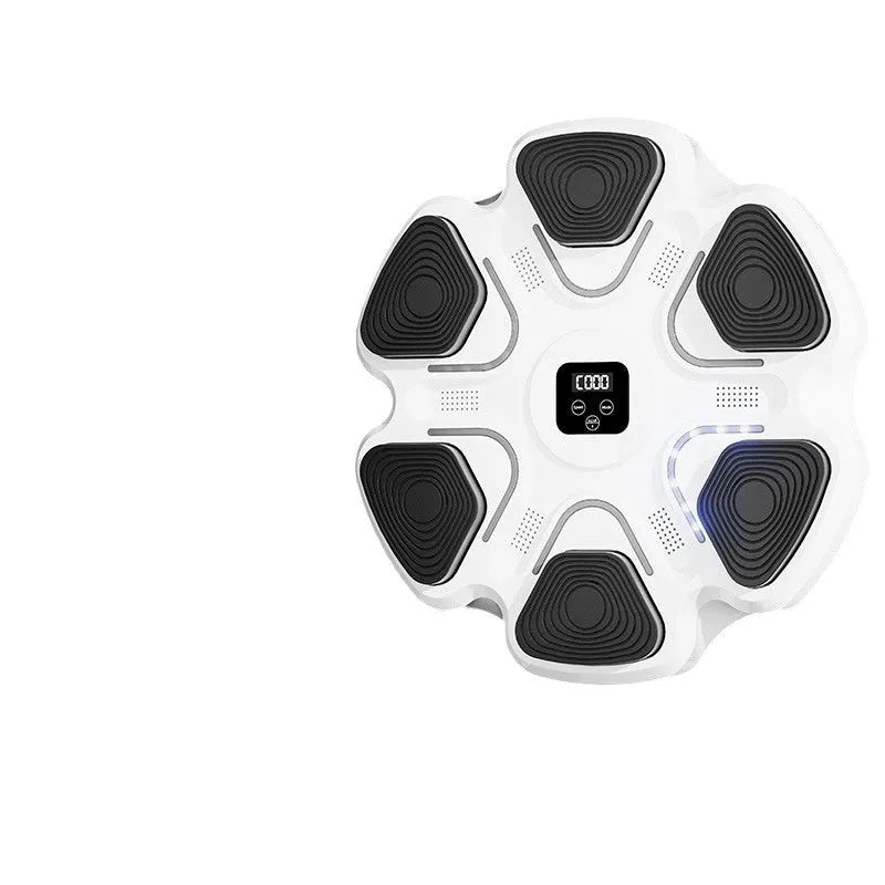 Smart music boxing machine wall target with electronic reaction system and 6-digit music focus