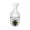 Wireless bulb security camera with 1080p resolution and full colour night vision capability