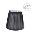Fabric lampshade 80x130x120 mm for crystal candle chandelier wall lamp, black bubble colour, by Purple Wheat