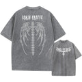 Oversized cotton T-shirt with drop-shoulder sleeves in loose fit casual style
