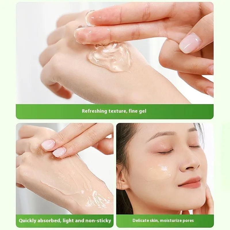 300g aloe vera gel in a bottle, a skincare product for soothing and moisturising face and body