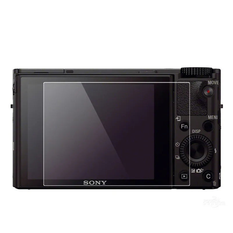 White tempered glass screen protector with 2.5D edge sweep for Sony A6400 camera