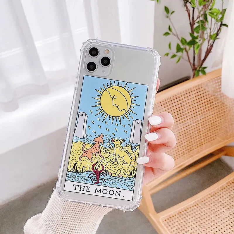 Mythology comic graffiti phone case in Moon colour for iPhone